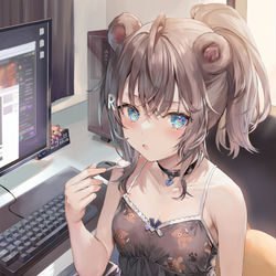 This is a pixiv picture whose title is くまのこちゃん.