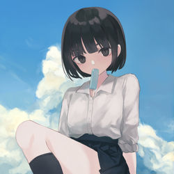 This is a pixiv picture whose title is 一口いる？.