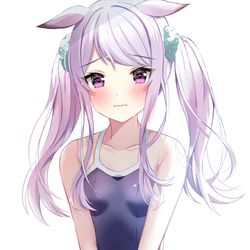 This is a pixiv picture whose title is 頼み込んだらツインテにしてくれたマックイーン.