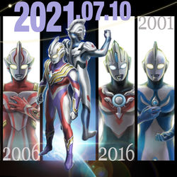 This is a pixiv picture whose title is 7月10日はウルトラマンの日.