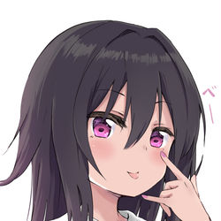 This is a pixiv picture whose title is あっかんべー.