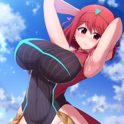 This is a pixiv picture whose title is 水着ホムラちゃん.
