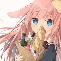 This is a pixiv picture whose title is うさみみ.