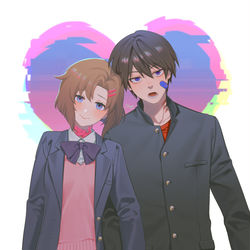 This is a pixiv picture whose title is ♡♥.