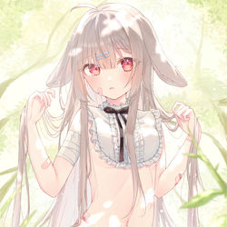 This is a pixiv picture whose title is 🐰🩹.