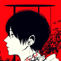 This is a pixiv picture whose title is 横.