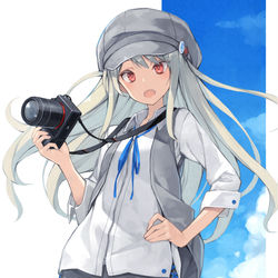 This is a pixiv picture whose title is カメラ女子.