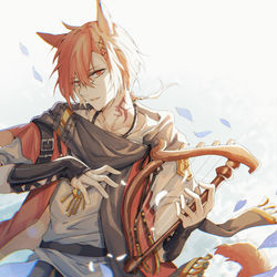 This is a pixiv picture whose title is 🎶.