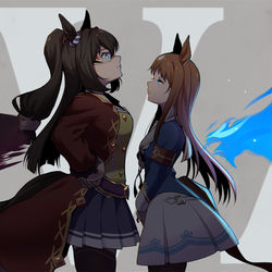 This is a pixiv picture whose title is R I V A L.