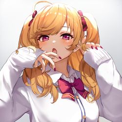 This is a pixiv picture whose title is 中間服リオン様.