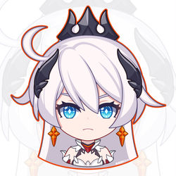 This is a pixiv picture whose title is 崩坏3rd·琪亚娜·薪炎之律者·Q版头像.