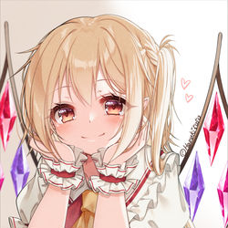 This is a pixiv picture whose title is 頬杖フランちゃん.