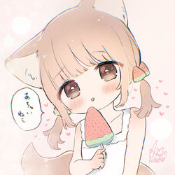 This is a pixiv picture whose title is あちゅいねえ🍉.