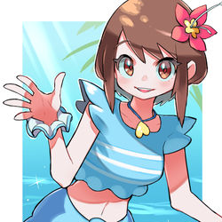 This is a pixiv picture whose title is 水着ユウリ.