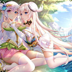 This is a pixiv picture whose title is 百合少女.