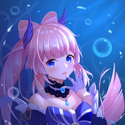 This is a pixiv picture whose title is 珊瑚宮心海.