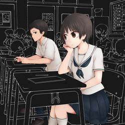 This is a pixiv picture whose title is 世界をダークモードに設定してみた.