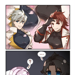 This is a pixiv picture whose title is パーシヴァルx2 ランスロットx2.