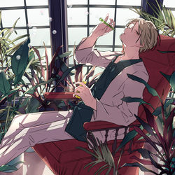 This is a pixiv picture whose title is シャボン玉遊び.