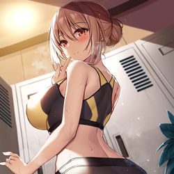 This is a pixiv picture whose title is ガハママinフィットネス。.