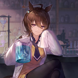 This is a pixiv picture whose title is タキオン.