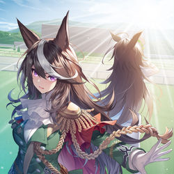 This is a pixiv picture whose title is ロード・オブ・エンペラー-皇帝と三冠ウマ娘-.