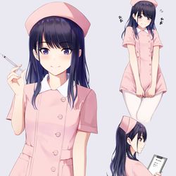 This is a pixiv picture whose title is ナース灯織.