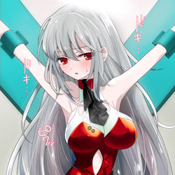 This is a pixiv picture whose title is 【skeb】スカジちゃんお仕置きくすぐり.