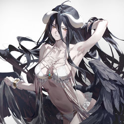 This is a pixiv picture whose title is アルベド.
