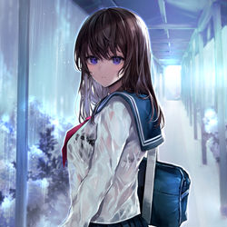 This is a pixiv picture whose title is 梅雨.