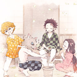 This is a pixiv picture whose title is 竈門炭治郎誕生祭2021.