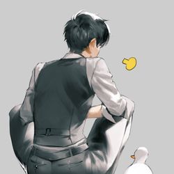 This is a pixiv picture whose title is アヒル.