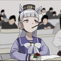 This is a pixiv picture whose title is 気づいてしまったゴルシ.