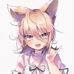 This is a pixiv picture whose title is こんこん💖.