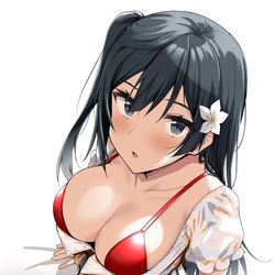 This is a pixiv picture whose title is 水着せつ菜.