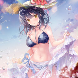 This is a pixiv picture whose title is なにボーッとしてるの 早くこっちに来てよ.