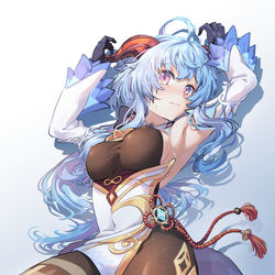 This is a pixiv picture whose title is 甘雨.