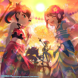 This is a pixiv picture whose title is 海の家のライバル対決！.