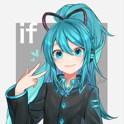 This is a pixiv picture whose title is ifミクちゃん.