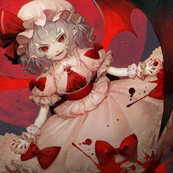 This is a pixiv picture whose title is 紅い悪魔.