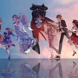 This is a pixiv picture whose title is 1期生2期生3周年おめでとう！.