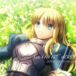 This is a pixiv picture whose title is 新刊イラスト集「Fate FAN ART WORKS」予約受付中.