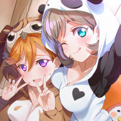 This is a pixiv picture whose title is 🍨晚上好～♪ 今夜はかのんとパジャマ配信デス♡.