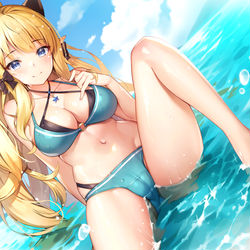 This is a pixiv picture whose title is 水着サレン.