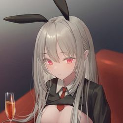This is a pixiv picture whose title is 逆バニー.