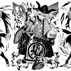 This is a pixiv picture whose title is 绝 对 秘 神.