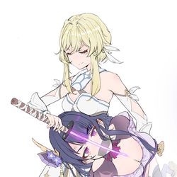 This is a pixiv picture whose title is 雷电将军的用途.