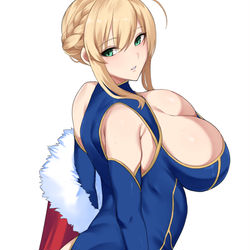 This is a pixiv picture whose title is 尻乳王.