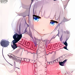 This is a pixiv picture whose title is 小林、小林...遊ぼう。.