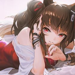 This is a pixiv picture whose title is Angelina.
